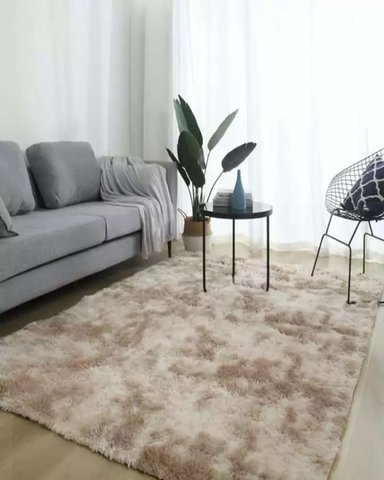 ALFOMBRA PELUDA 180X200 BEIGE - 1