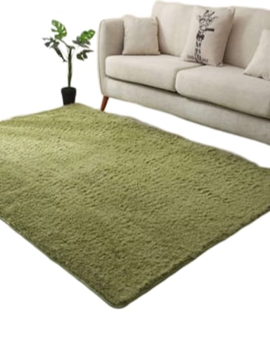 ALFOMBRA PELUDA 180X200 VERDE - 2