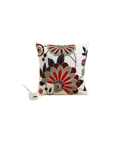 JUEGO DE 4 FUNDAS BORDADAS 45X45 F07 - 1