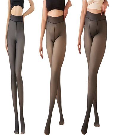 CALZA PACK DE 2 PANTYS EFECTO PIEL MUJER PARA INVIERNO - 3