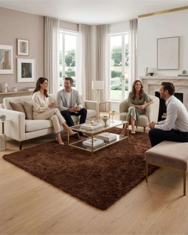 ALFOMBRA SHAGGY PELUDA EXTRA SUAVE VERANO / INVIERNO 300 X 200 CM - 4