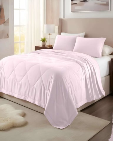 PLUMON NORDICO VERANO 2 PLAZAS 220X240CM + 2 FUNDA ALMOHADA - 4