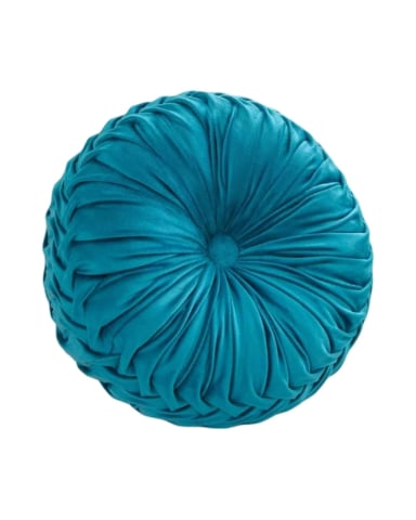 COJIN RUEDA TERCIOPELO REDONDO SOFA DECORATIVO SALON - 6