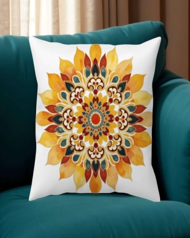 FUNDAS DE COJIN MANDALA ESTAMPADAS PACK DE 4 PIEZAS - 3