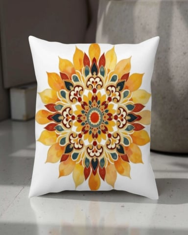 FUNDAS DE COJIN MANDALA ESTAMPADAS PACK DE 4 PIEZAS - 4