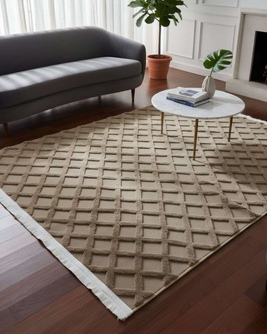 ALFOMBRA MODERNA JACQUARD BICOLOR 150X200 - 1