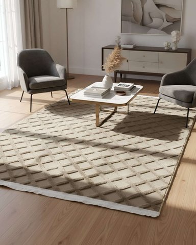 ALFOMBRA MODERNA JACQUARD BICOLOR 150X200 - 5