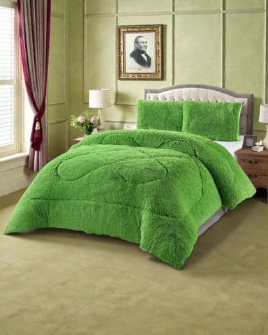 PLUMON CUBRECAMA 2 PLAZAS SHERPA PELUDO INVIERNO DISEÑO SUAVE - 4