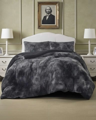 PLUMON CUBRECAMA 2 PLAZAS SHERPA PELUDO INVIERNO DISEÑO SUAVE - 3