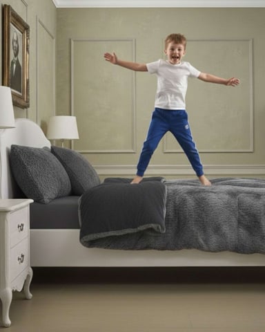 PLUMON CUBRECAMA 2 PLAZAS SHERPA PELUDO INVIERNO DISEÑO SUAVE - 5