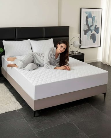 CUBRECOLCHON IMPERMEABLE 2 PLAZAS PROTECCION TOTAL Y MAXIMO CONFORT - 3