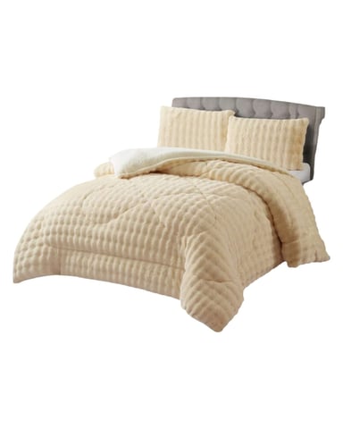 CUBRECAMA ACOLCHADO SUPER CALIENTITO PLUSH CON CHIPORRO 2 PLAZAS - 3