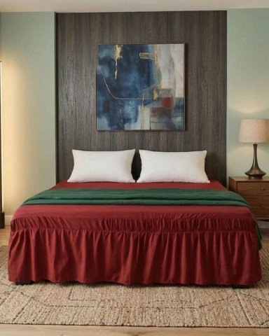 CUBRE BASE DE CAMA ELASTICO AJUSTABLE 2 PLAZAS - 1