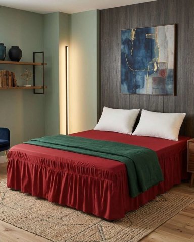 CUBRE BASE DE CAMA ELASTICO AJUSTABLE KING - 2