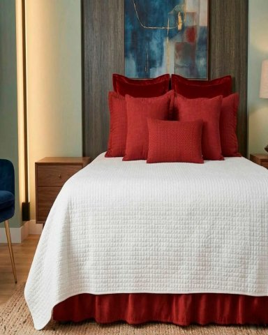 CUBRE BASE DE CAMA ELASTICO AJUSTABLE KING - 4