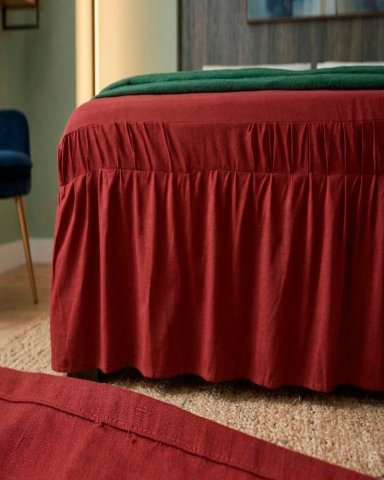 CUBRE BASE DE CAMA ELASTICO AJUSTABLE KING - 5