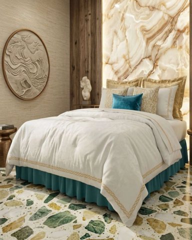 CUBRE BASE DE CAMA ELASTICO AJUSTABLE KING - 4