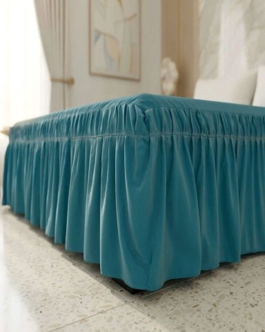 CUBRE BASE DE CAMA ELASTICO AJUSTABLE KING - 5