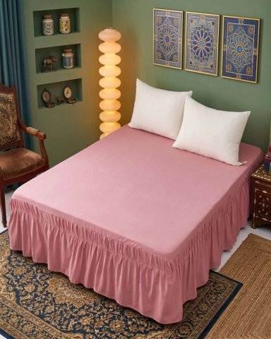 CUBRE BASE DE CAMA ELASTICO AJUSTABLE KING - 2