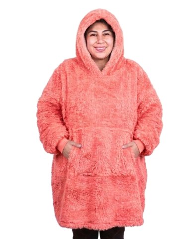 MANTA POLERON HOODIE GIGANTE CON CHIPORRO SHERPA - UNISEX TE RMICO - 3
