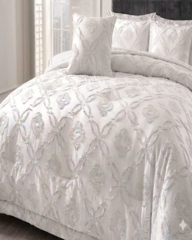 CUBRECAMA QUILT NORDICO DELGADO DISEÑO FLORES KING - 3