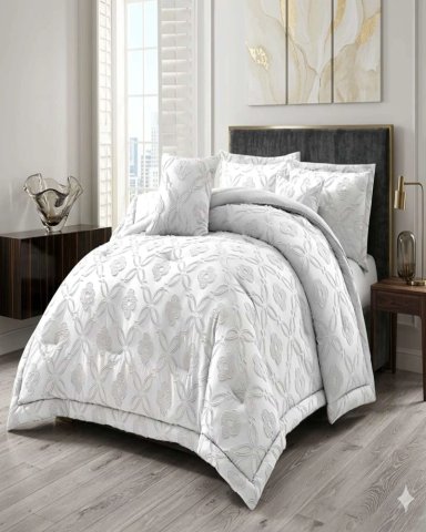CUBRECAMA QUILT NORDICO DELGADO DISEÑO FLORES KING - 4