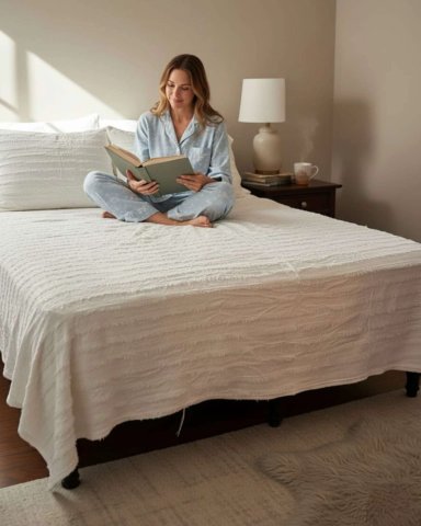 FRAZADA SOFT PREMIUM ESTILO BOHO NORDICO 2 PLAZAS EXTRA SUAVE Y LIVIANA - 4