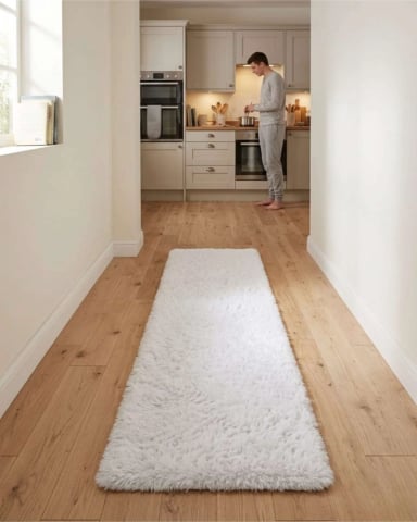 ALFOMBRA PASILLERA SHAGGY 60X200 CM PELO LARGO SUAVE - 1