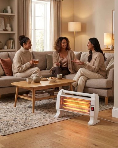 ESTUFA CALEFACTOR CUARZO KENDAL KC-1200 POTENCIA AJUSTABLE 1200W - 3