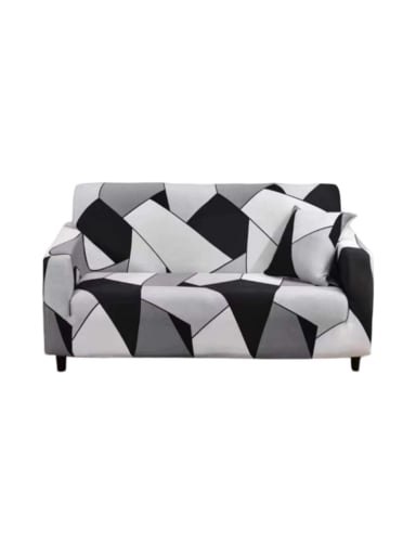 FUNDA DE SOFA ELASTICADA EFECTO TAPIZADO 360° - 2 CUERPOS - 3