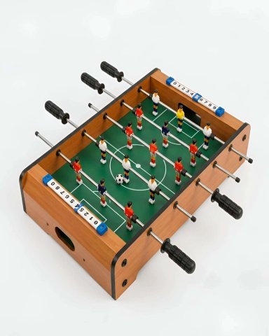 TACA TACA DE MESA MINI FUTBOL DE MADERA JUEGO INFANTIL - 6