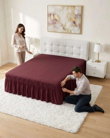 FALDON PARA CAMA DE 2 PLAZAS AJUSTABLE PREMIUM - 2