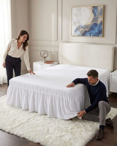 FALDON PARA CAMA DE 2 PLAZAS AJUSTABLE PREMIUM - 5