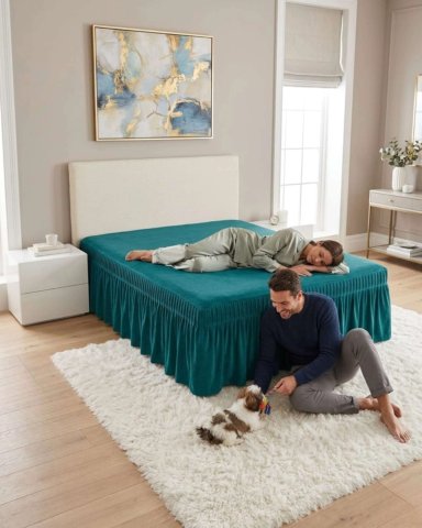 FALDON PARA CAMA DE 2 PLAZAS AJUSTABLE PREMIUM - 2