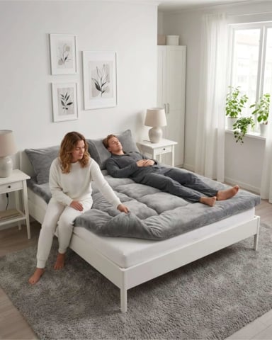CUBRE COLCHON ACOLCHADO PLUSH ULTRA SUAVE 2 PLAZAS - 2
