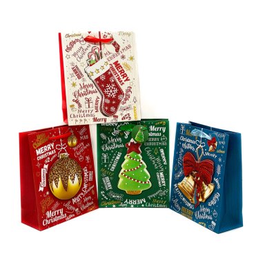 BOLSA DE REGALO MERRY CHRISTMAS 30X40 X12 UNI - 1