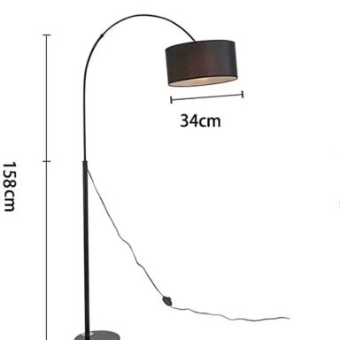 LAMPARA DE PIE E27 METAL - 1