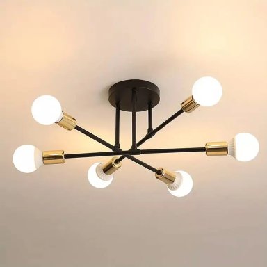 LAMPARA DE TECHO MODERNA 6 LUZ E27/E26 LAMPARA COLGANTES - 1