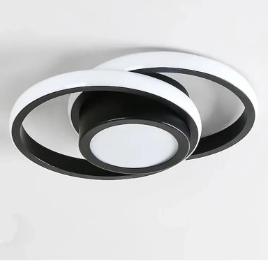 LAMPARA DE TECHO MODERNA LED LAMPARA REGULABLE 2 REDONDOS - 1