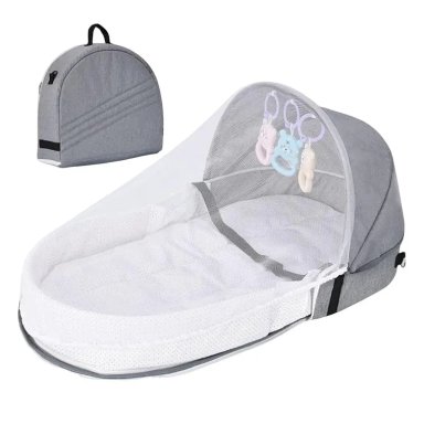 CAMA MOISE S PARA BEBE  PORTATIL PLEGABLE CON MOSQUITERA - 1