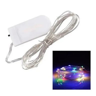 GUIRNALDAS LUCES 20 MICRO LED HADAS 2 METROS A PILAS - 1