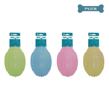 BALON DE FUTBOL TRANSPARENTE COLOR ALEATORIO 9*6.5CM - 1