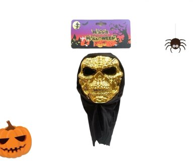 HALLOWEEN (MASCARA ESQUELETO DORADO) - 1