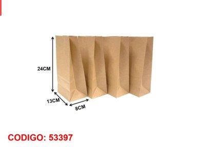 BOLSA DE REGALO (PAPEL KRAFT/13X8X24) - 1