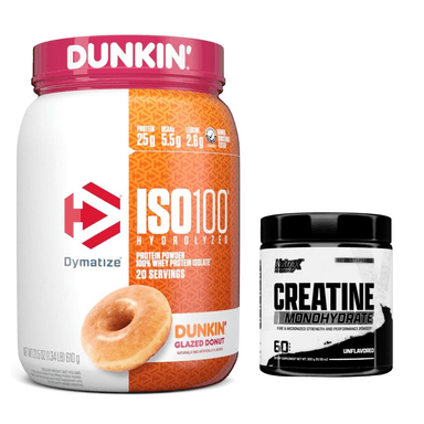 PACK  ISO 100 DONA GLACEADA 1,4 LB + CREATINA NUTREX 300 GRS SIN SABOR - 1