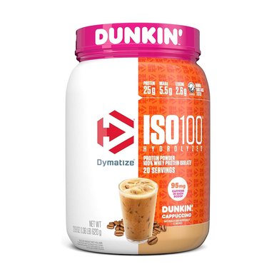 PACK ISO 100 DUNKIN CAPPUCHINO 1,4 LB + CREATINA NUTREX 300 GRS SIN SABOR - 2