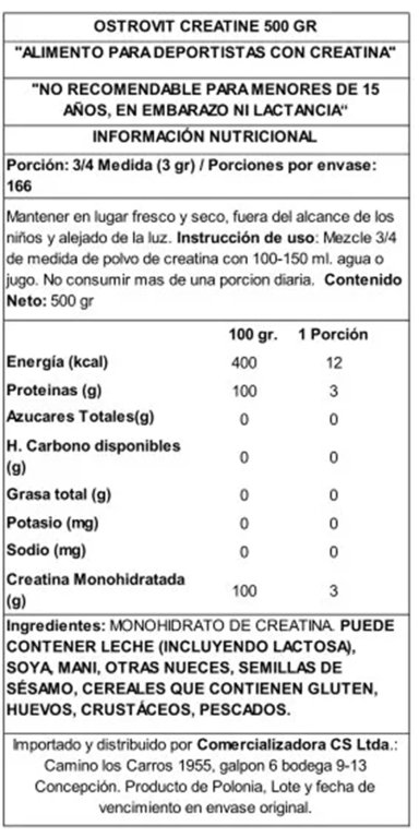 PACK MUSCLE WHEY HEXACORE DULCE DE LECHE + CREATINA OSTROVIT 500 GRS SIN SABOR - 5