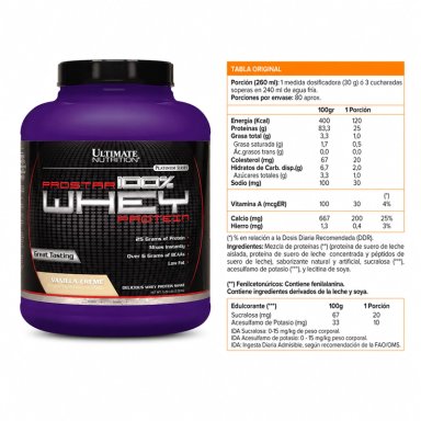 PROSTAR WHEY PROTEIN 5 LBS -VAINILLA - 2