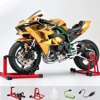 MOTOCICLETA FUNDIDA POR INYECCION 1:6 ESCALA PARA KAWASAKI H BLACKGIFTBOX - 5