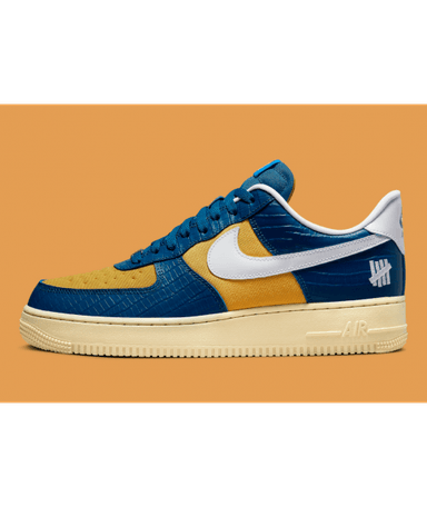 APATILLAS NIKE AIR FORCE 1 X UNDEFEATED AZUL - 2
